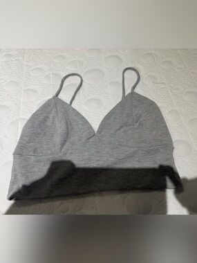 Woman’s grey bralette